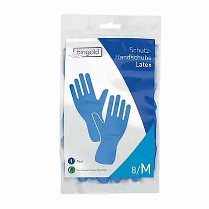 BINGOLD latex beschermhandschoenen blauw 1 paar