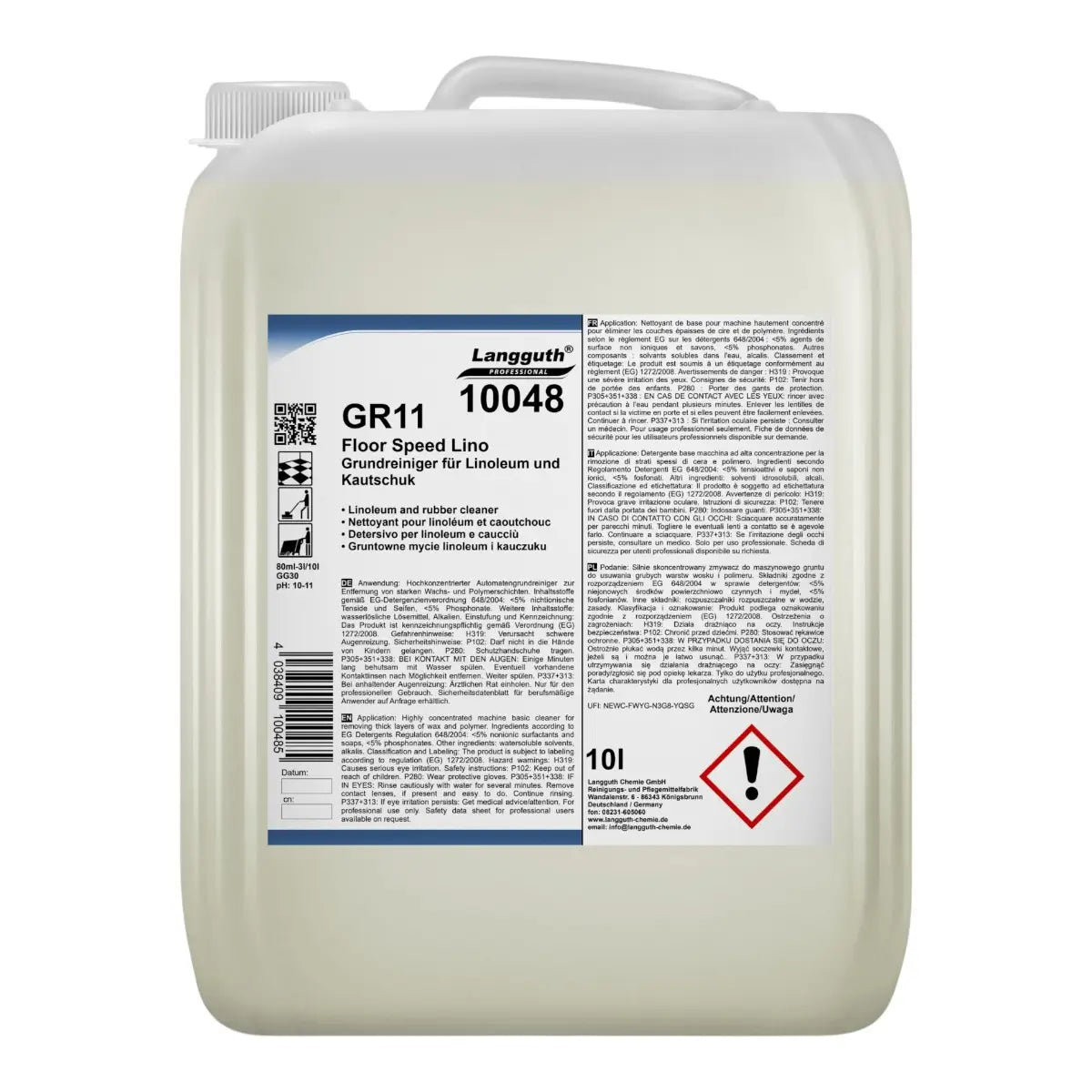 LANGGUTH GR11 Vloersnelheid Lino 10 Liter