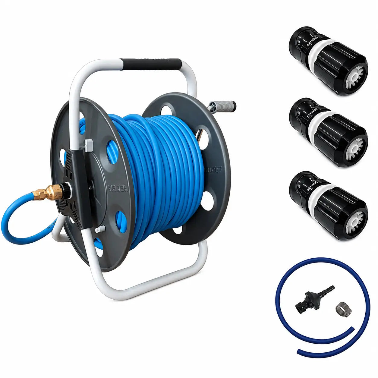 Profi-set metalen slanghaspel 50m 3/8"