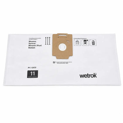 WETROK Comfort Monovac / Durovac 11 Liter filterzak vlieszak 10 stuks