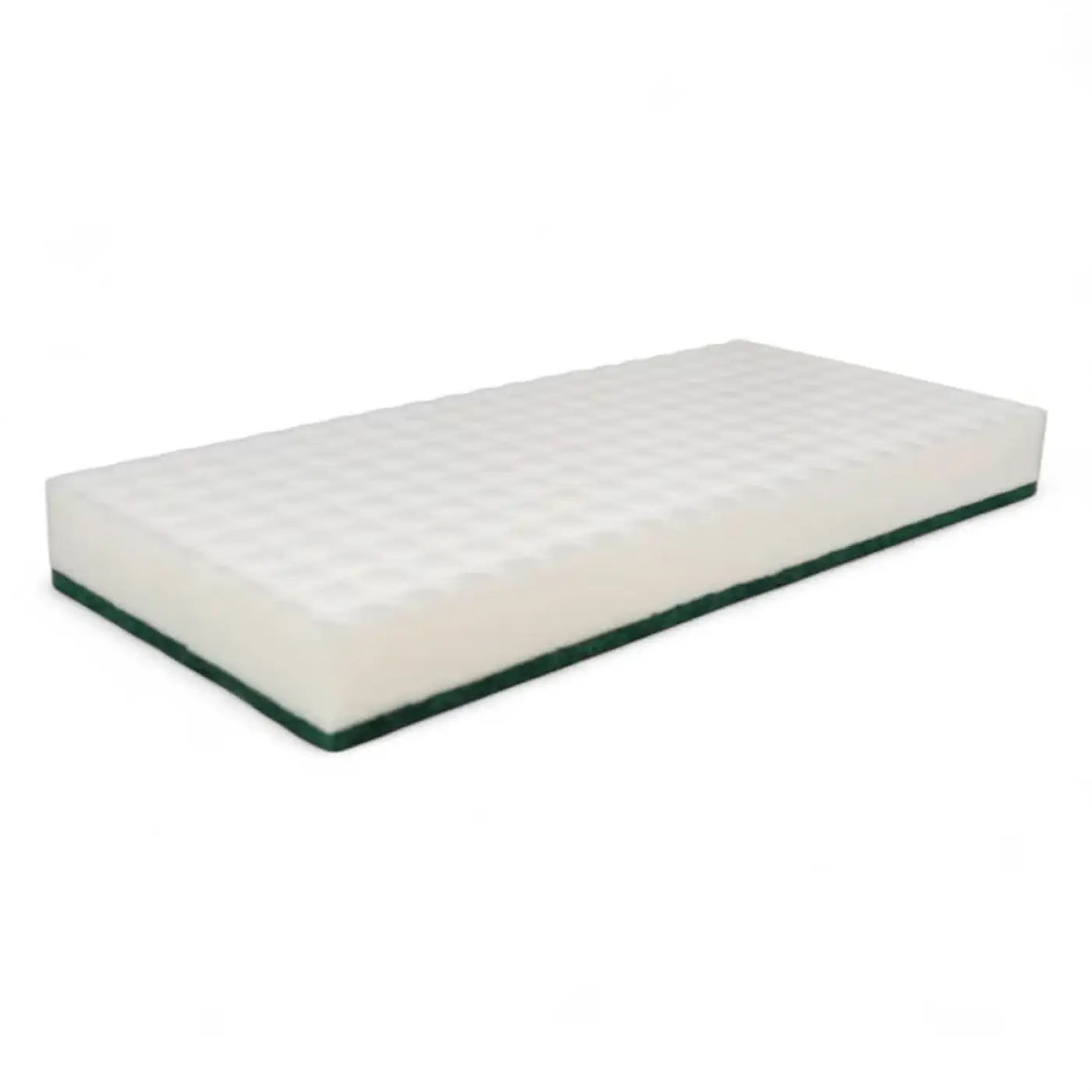 Weißer rechteckiger clendo melamin reinigungshandpad mit grünem rand und strukturierter oberfläche 11x25 cm