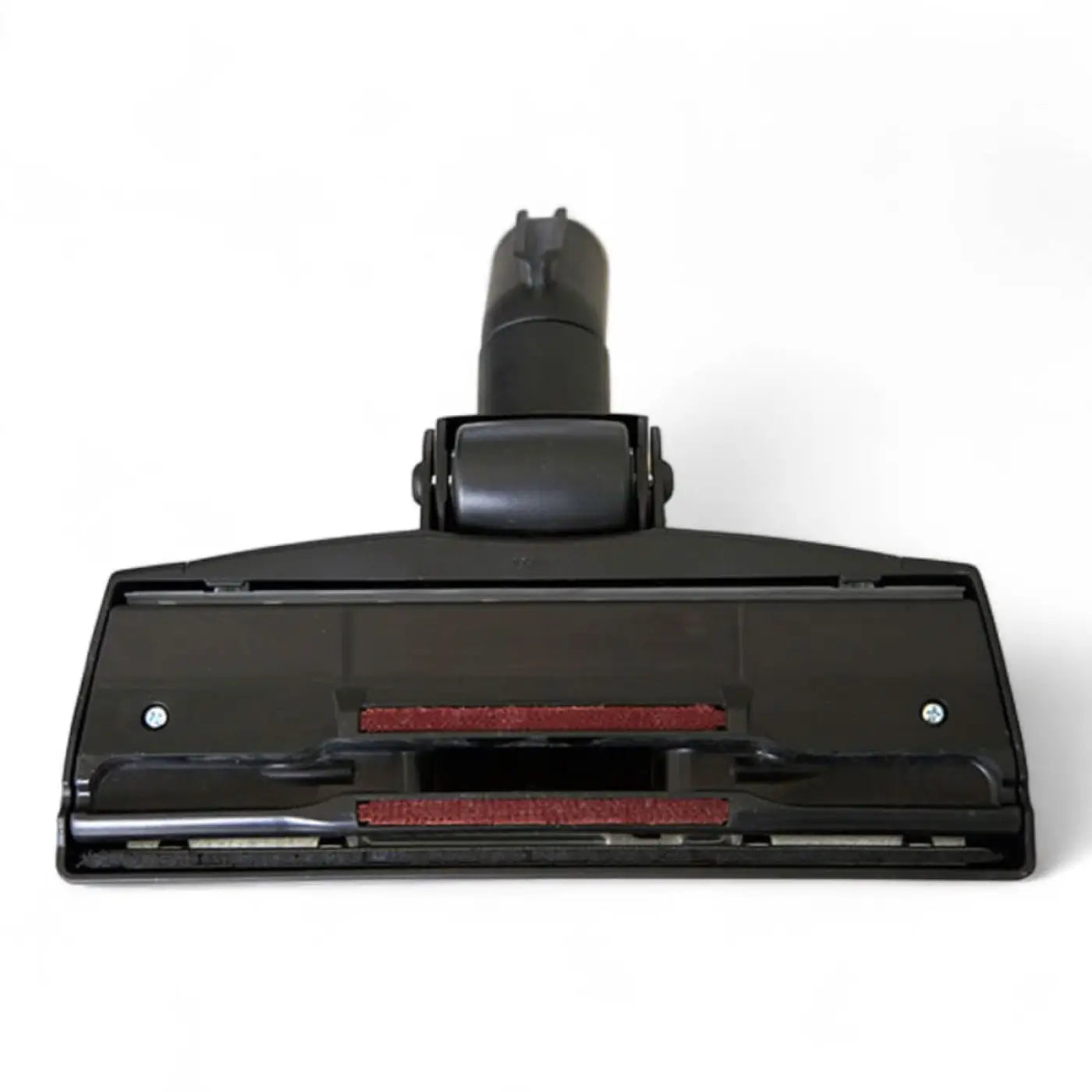 Schwarzer bodendüse kombi d32 von columbus mit roten bürstenwalzen und modernem design für staubsauger