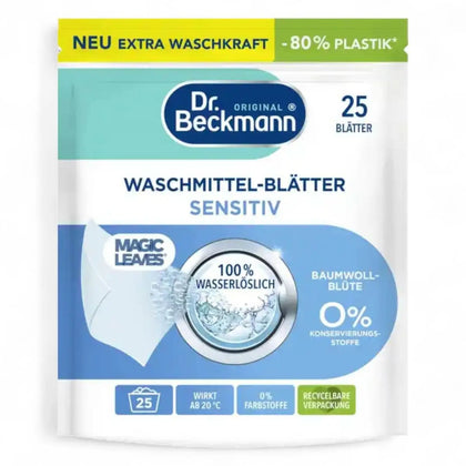 DR. BECKMANN Magic Leaves Wasmiddel Bladeren Sensitief 25WL