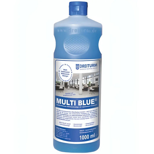 Blaue plastikflasche dreiturm multi blue allzweckreiniger 1 liter für vielseitige oberflächenreinigung