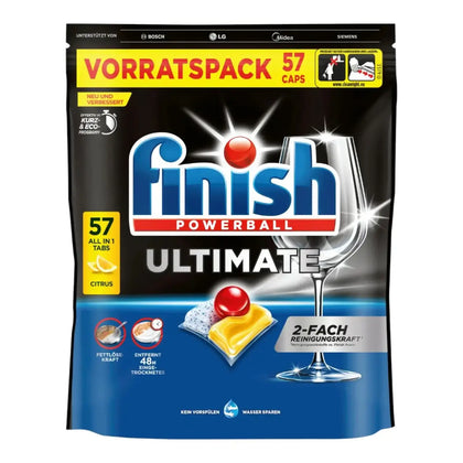 FINISH Powerball Ultimate All in1 Citrus 57 stuks Capsules