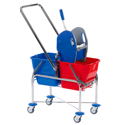 Floorstar DOFA20TD Dubbele wagen Verhoogd met trekstang 17l SOLID