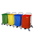 Floorstar TWD4 Trennwagen 4fach mit Fusspedal SOLID.