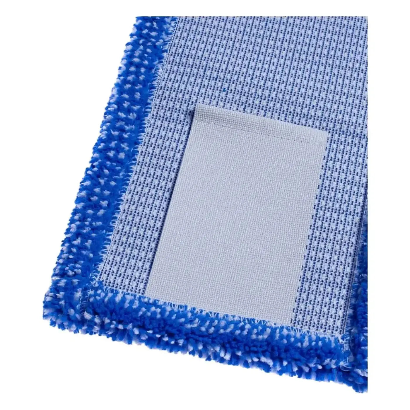 Floorstar microfasermopp thenufil pix lasche mit blauem mikrofasertuch, strukturierter oberfläche und fransenrändern
