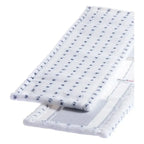 Weiß microfiber mop kopf mit schwarz gesprenkeltem muster und genähten kanten für floorstar microfasermopp thenufil top lasche