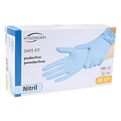 Hygonorm "Safe Fit" Nitrilhandschoenen Blauw 100 stuks