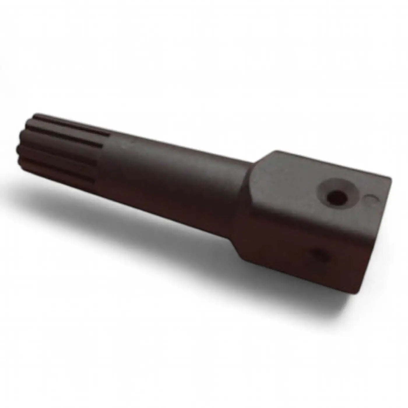 Gardiner adapter für klassisches glaswerkzeug schwarzer metallantrieb mit geripptem ende und quadratischer befestigungsplatte