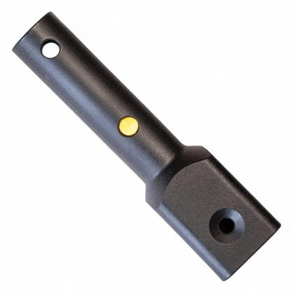 Gardiner adapter für Unger ErgoTec und MOERMAN Konus schwarz metallgriff mit gelbem rundem akzent und zwei löchern
