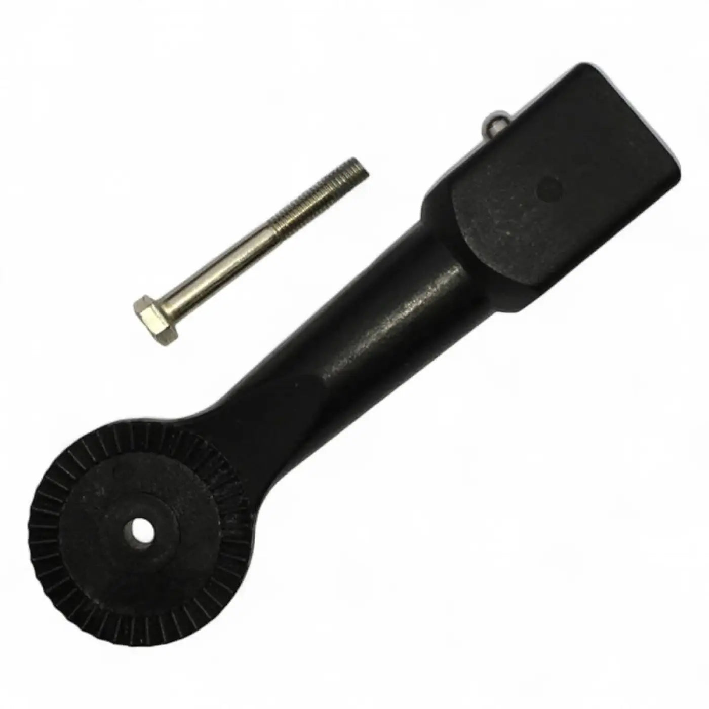 Schwarzer kunststoff griff mit sechskantbolzen für gardiner adapter für zweite bürste sichtbar