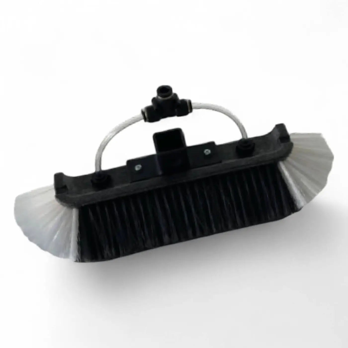 Gardiner bürste universal weich geflockt schwarzer und silberner doppelseitiger druckwaschbürste mit robustem kunststoffrahmen