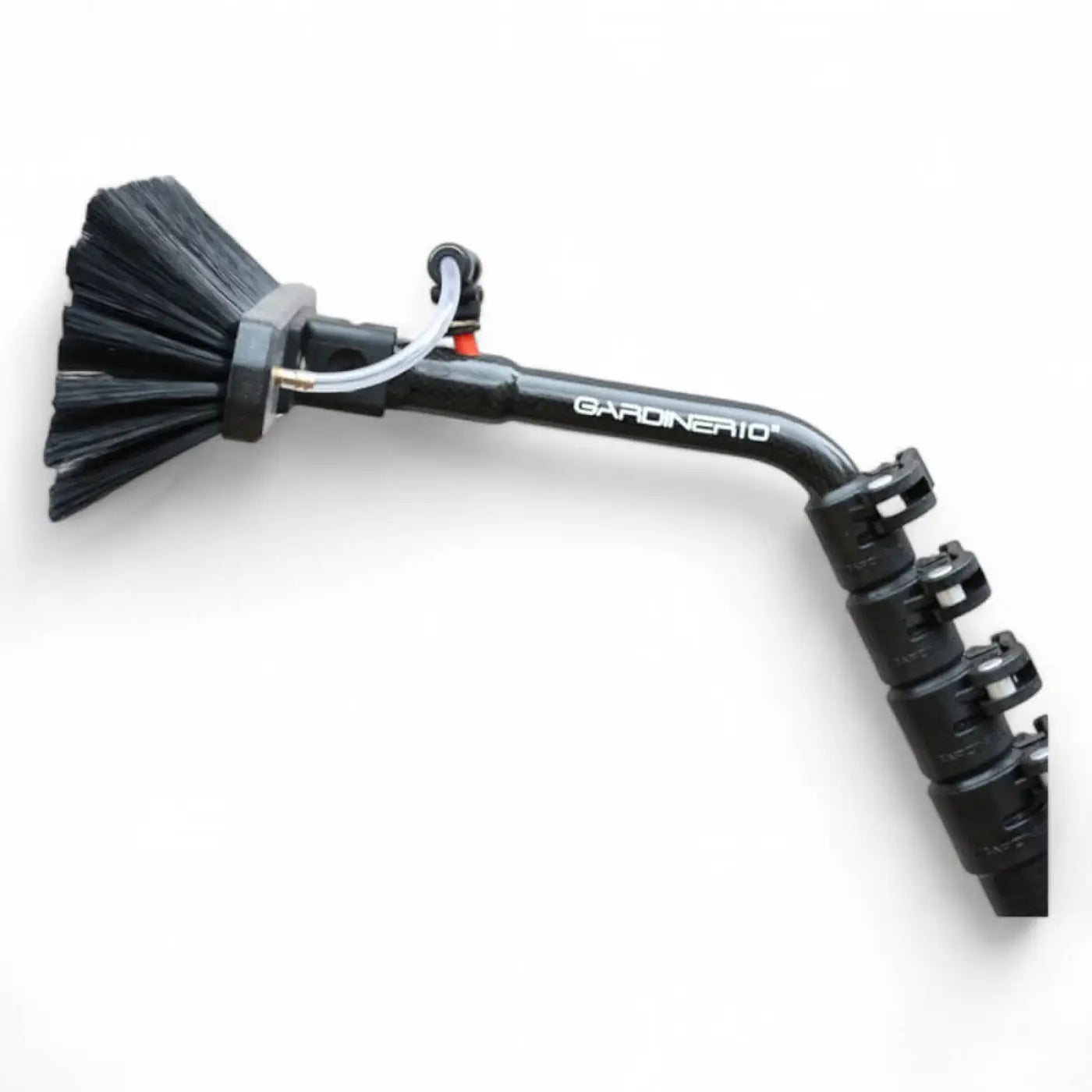Black gardinerio carbon schwanenhals reinigungsbürste mit schwarzem griff und dichten borsten