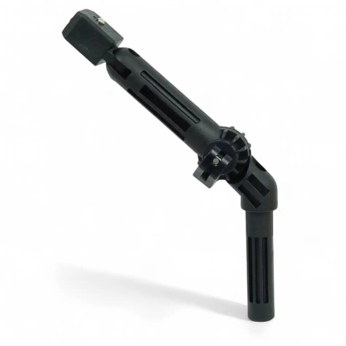 Blacker kunststoff mikrofon schwenkarm gardiner knickwinkel mit zusätzlichem gelenk und texturiertem griff