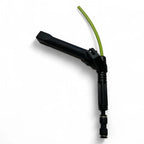 Schwarze gardiner knickwinkel schweißpistole mit grünem schlauch aus kunststoff für präzises schweißen