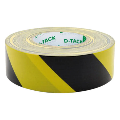 Textiellijm PLUS Waarschuwingslint 50mm x 50m