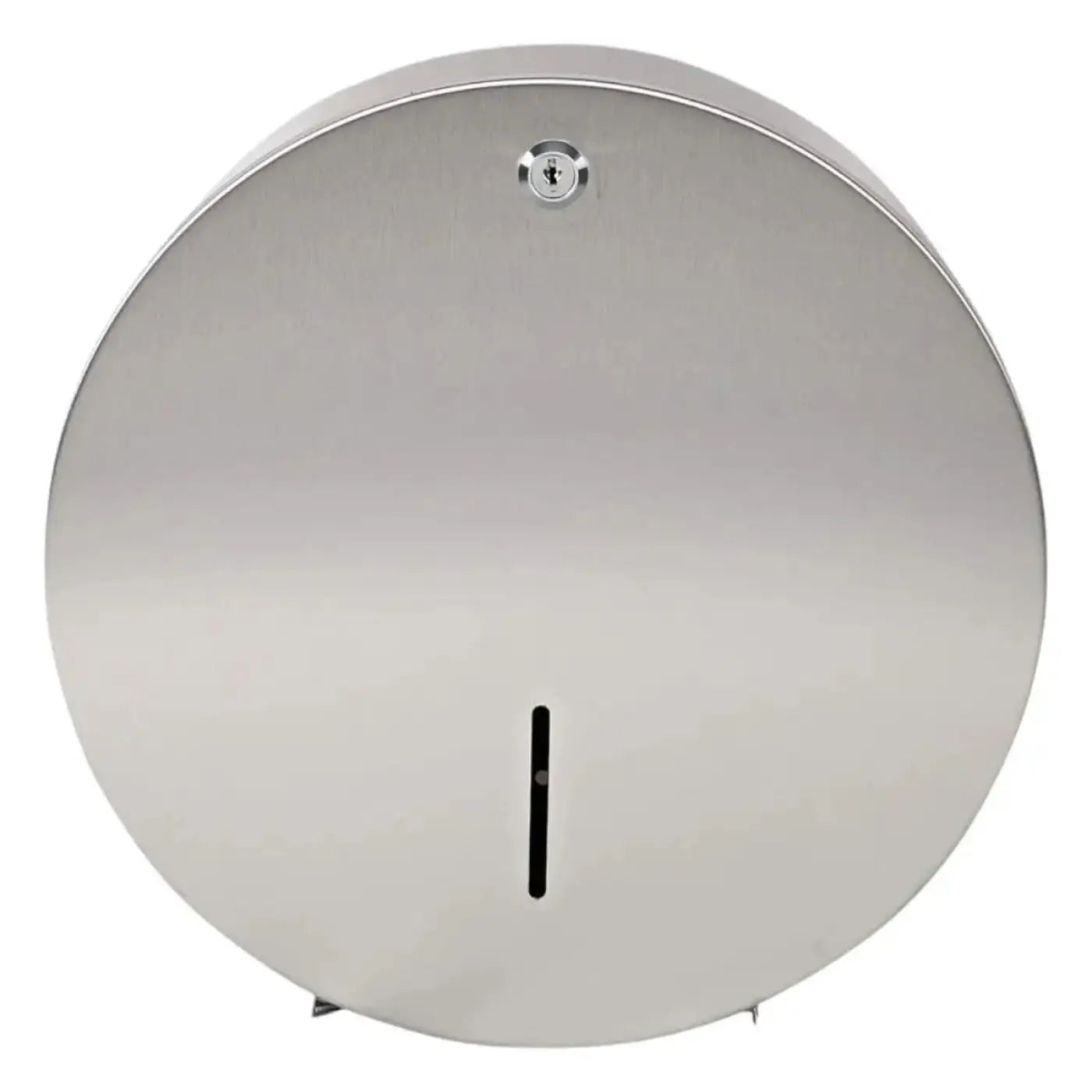 HygoStar Toilettenpapierspender Jumbo aus Edelstahl mit rundem design, schlüsselloch und vertikalem schlitz