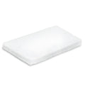 Weißes rechteckiges scheuerpad janex handpad 25x11,5 cm mit strukturierter faseroberfläche