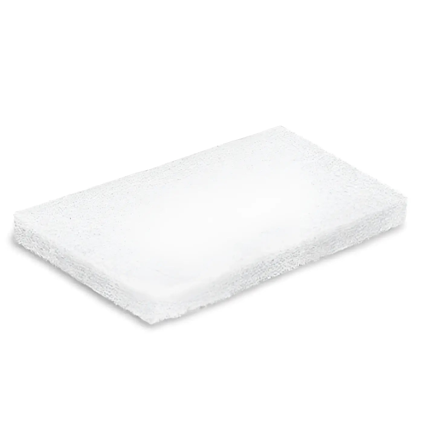 Weißes rechteckiges scheuerpad janex handpad 25x11,5 cm mit strukturierter faseroberfläche