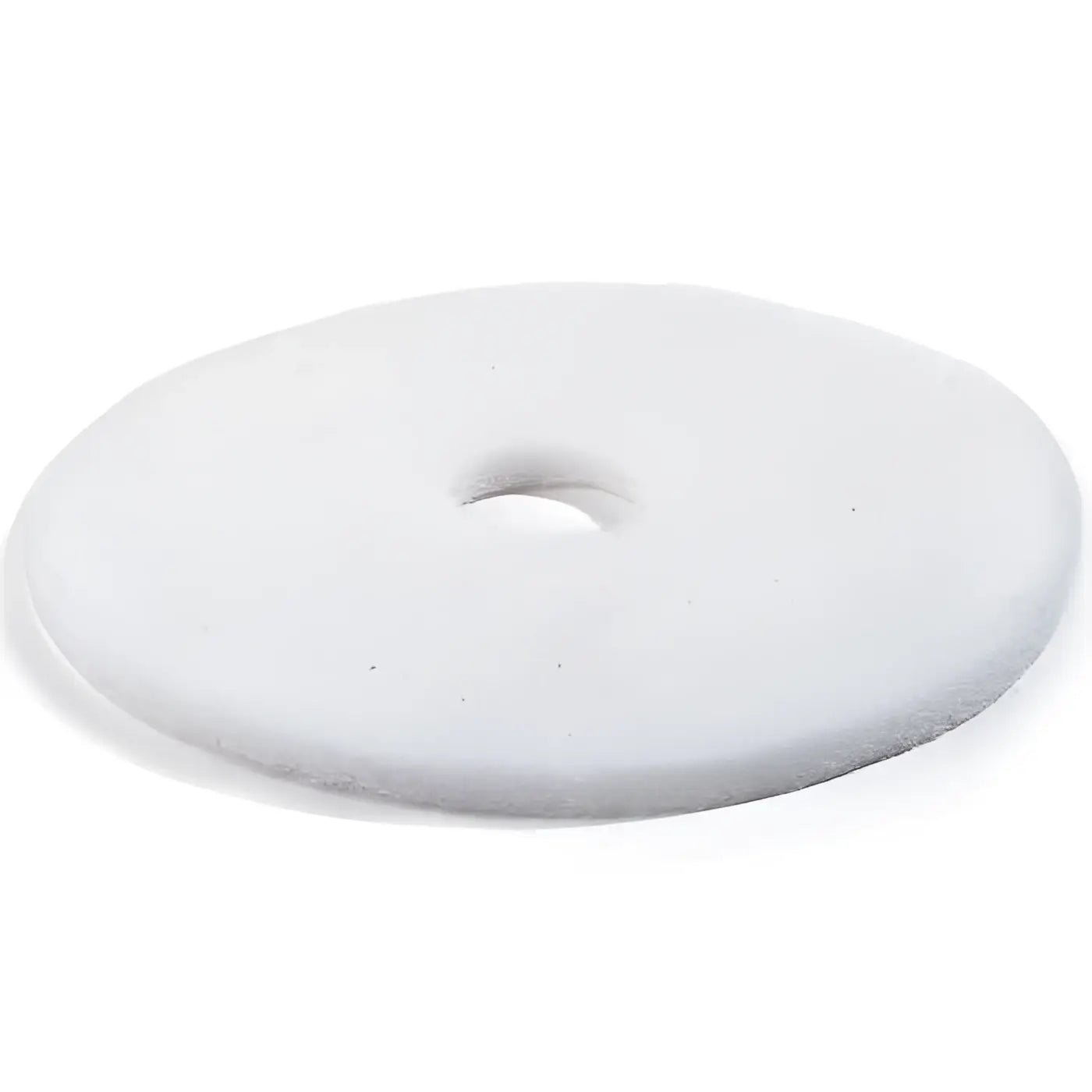 Weißer runder janex super pad 21 zoll maschinenpad aus schaumstoff mit mittlerem loch