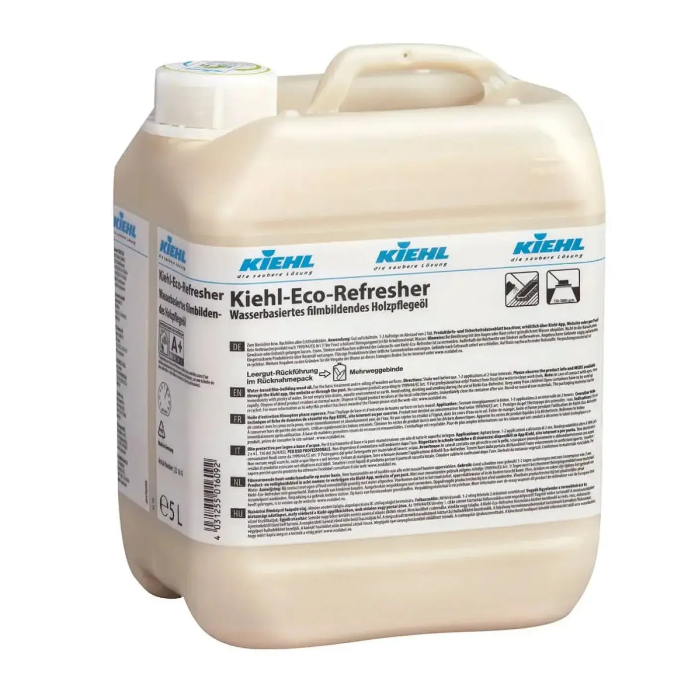 Kiehls kiehl-eco-refresher wasserbasierendes filmbildendes haargel in weißem kunststoffbehälter mit passendem deckel