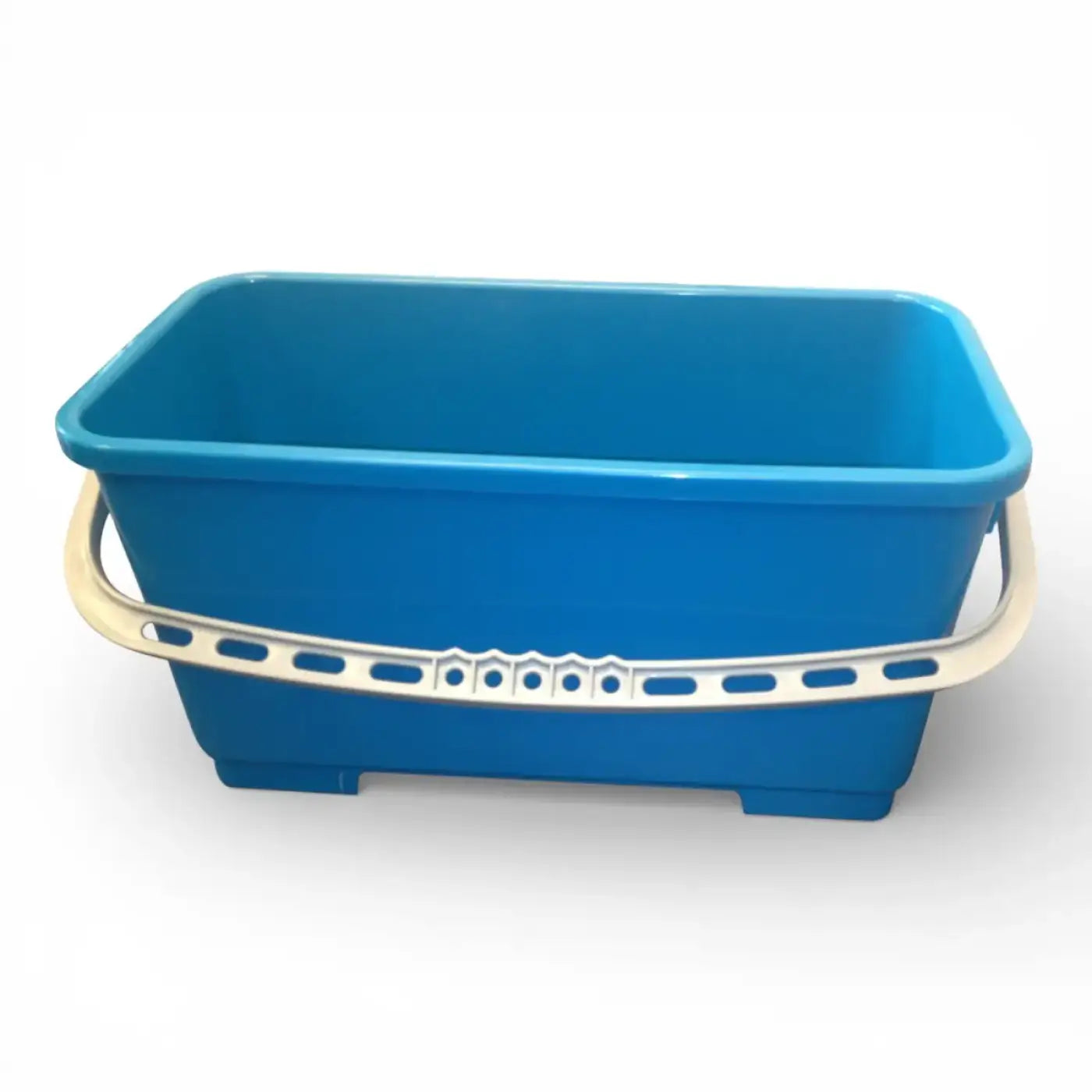 Blauer moerman profi eimer aus plastik mit weißem metallgriff 24 liter kapazität für reinigungszwecke