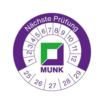 MUNK Keuringsplaatje