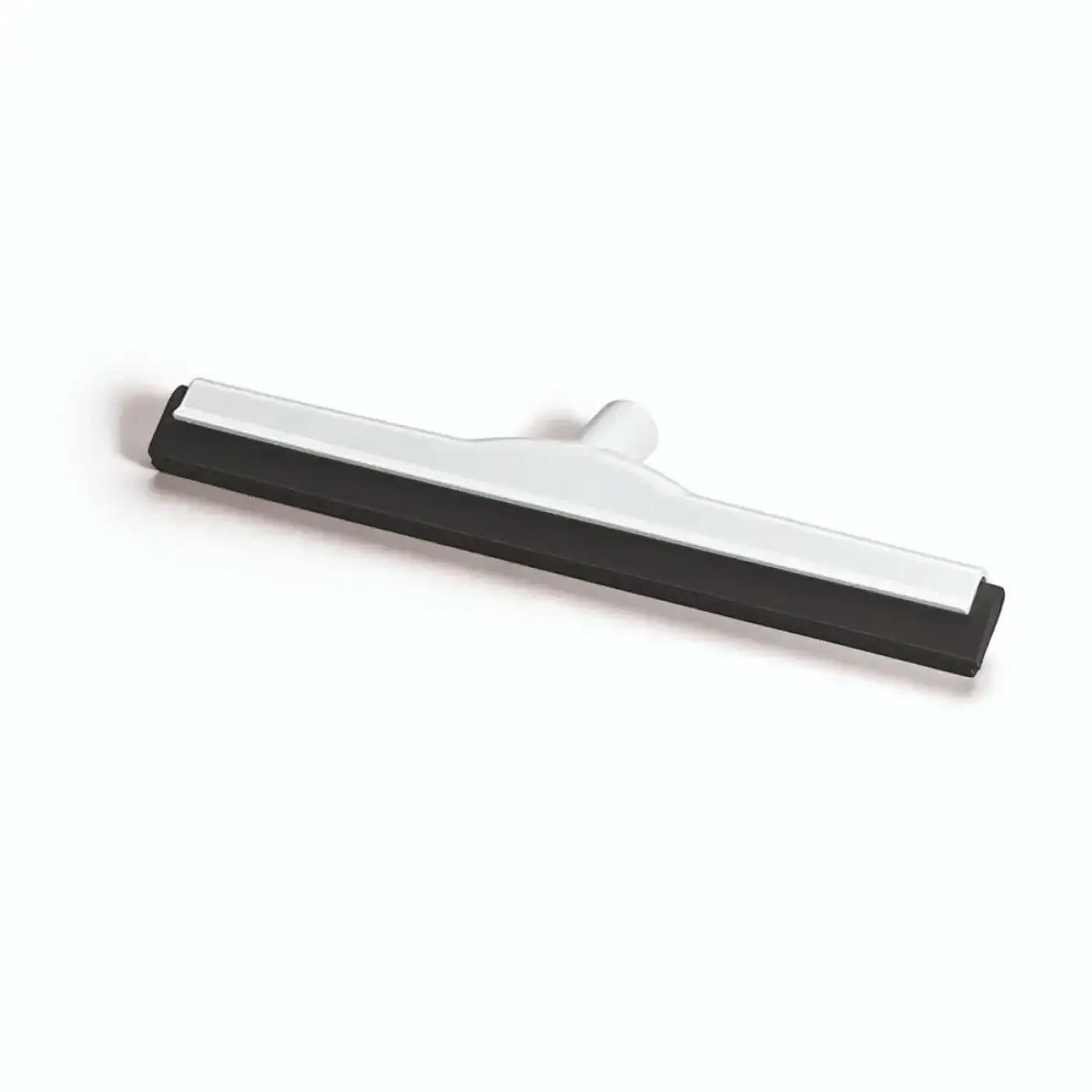 Weißer kunststoff-wasserschieber mit schwarzer gummilippe nölle haccp glasfaserverstärkt 45 cm