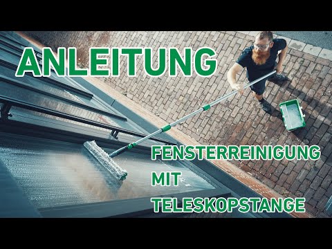So reinigt man mit Teleskopstange Fenster richtig video