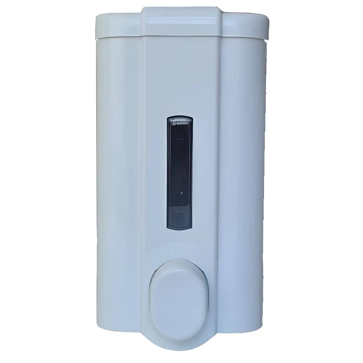 Weiß plastic wandseifenspender mit rechteckigem design und sichtfenster für nachfüllbaren 1 liter seifenspender