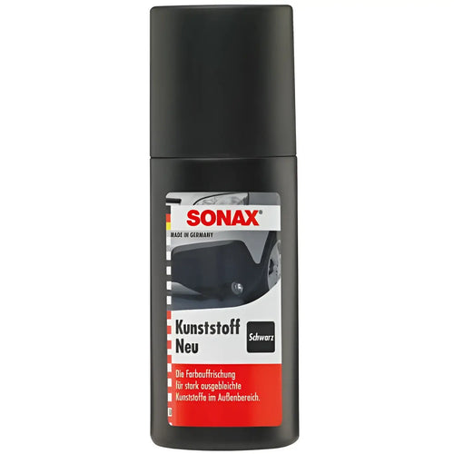 Schwarze sonax kunststoff neu sprayflasche 100ml zum auffrischen und schützen von verblasstem kunststoff