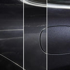 Sonax Profiline Perfect Finish 1l von SONAX zeigt Effekt der Fahrzeuglack-Reinigung und Politur in drei Phasen.