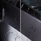 Schwarzer wasserdichter sonax xtreme protect + shine hybrid npt versiegelung regenschirm mit glänzender oberfläche