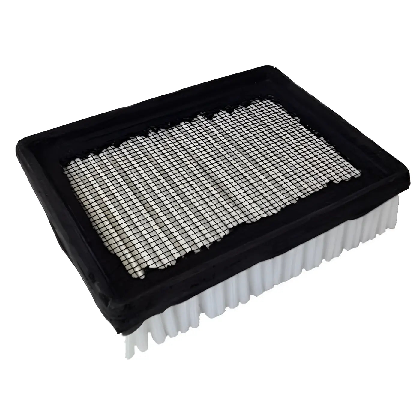 Staubfilter für t16 walze 90cm oder t8300 mit schwarzem rechteckrahmen und weißem plissee-filtermaterial