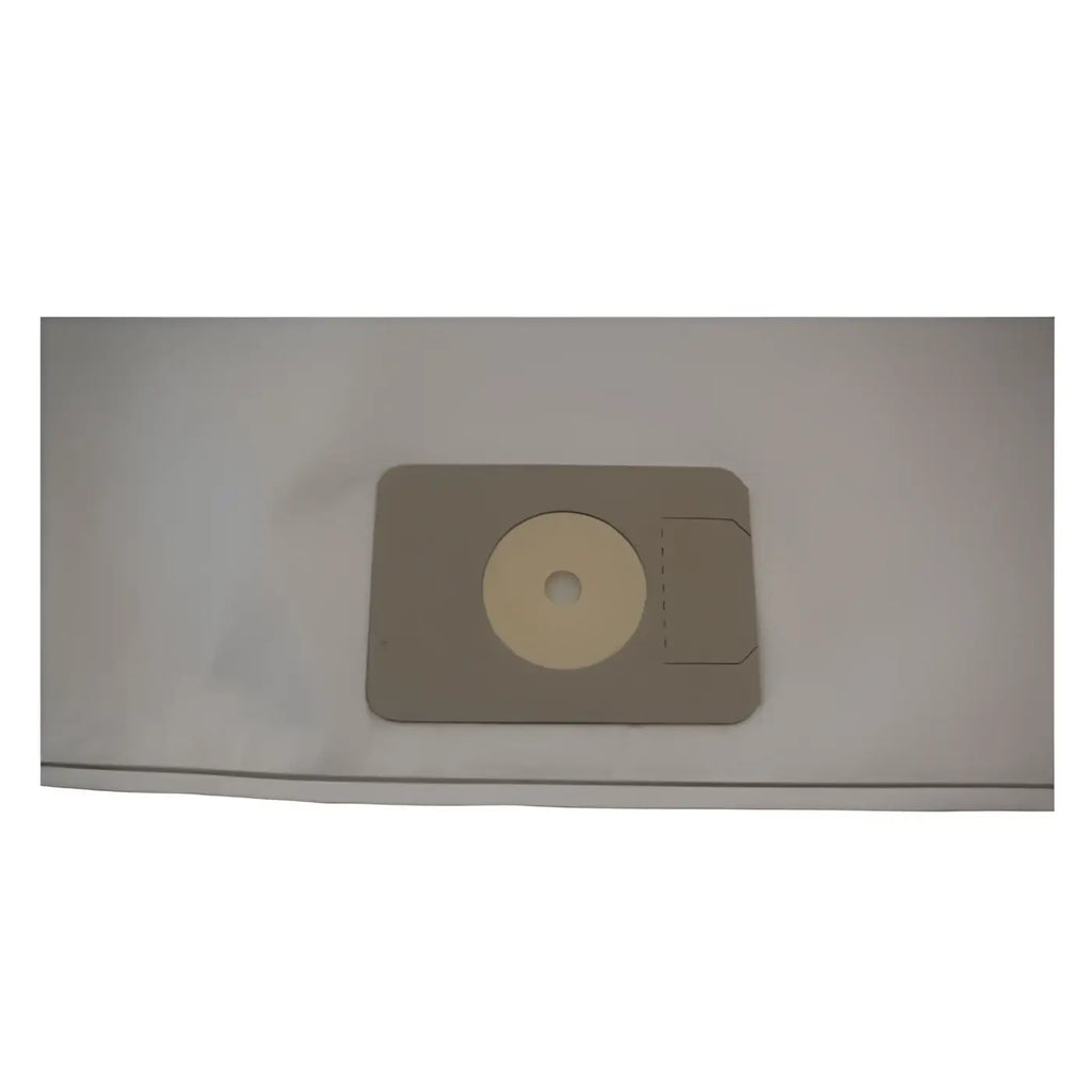 Beige rechteckiger staubfilterbeutel mit rundem öffnung und perforierter klappe für viper gvd10 numatic henry