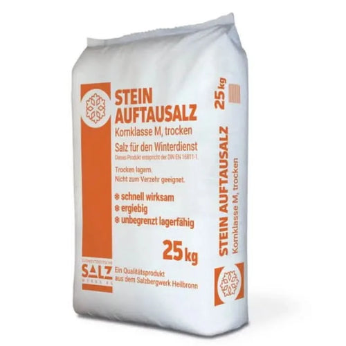 Weiß orange 25 kg sack südsalz steinauftausalz streusalz kornklasse m trockensalz für den wintergebrauch