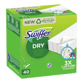 Grüne box swiffer dry microfiber mop nachfüllpackung mit weißen texturierten pads und recyclingfasern