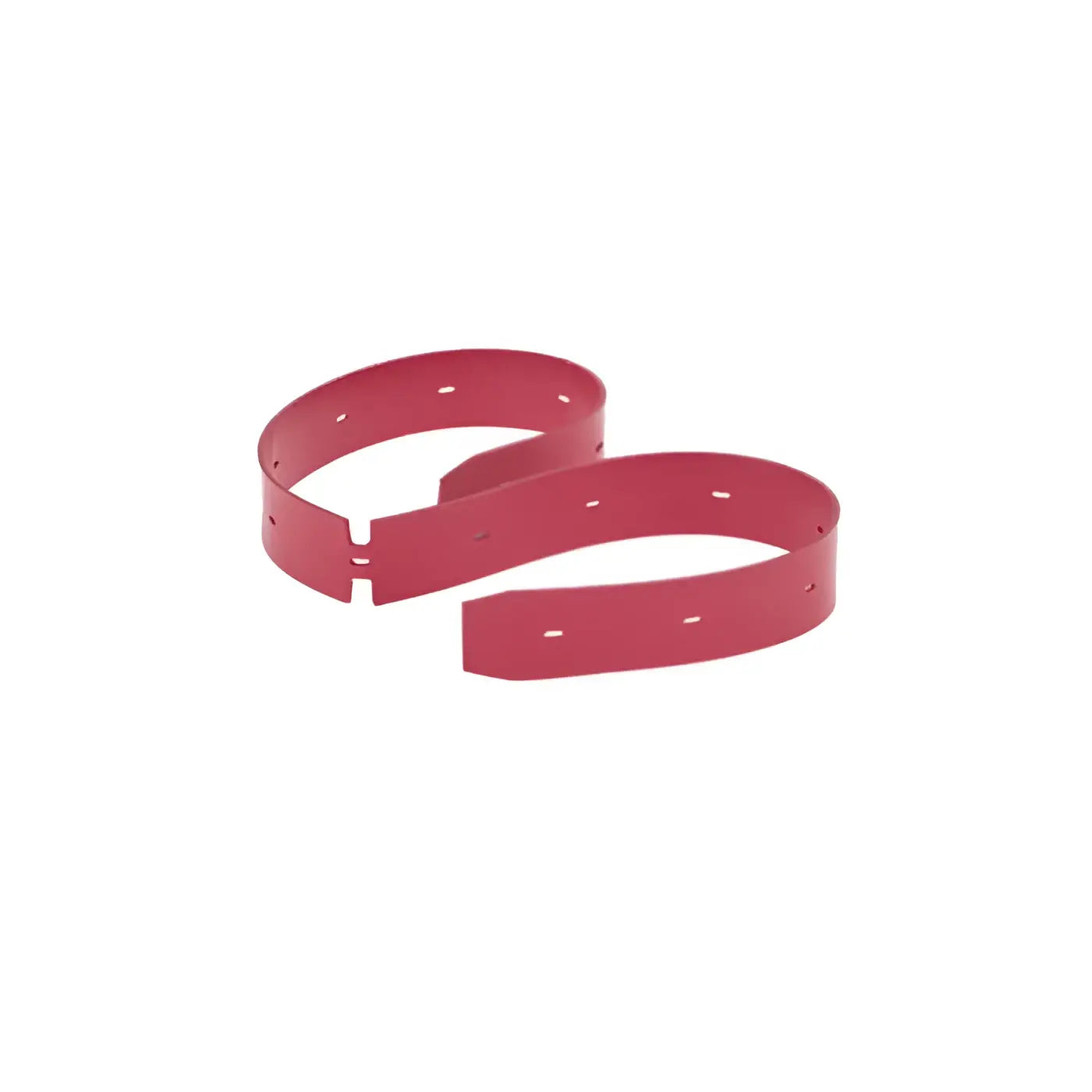 Roter kunststoffgürtelverschluss mit mehreren löchern für verstellbare größen tennant abstreiferblatt vorne t5680 linatex