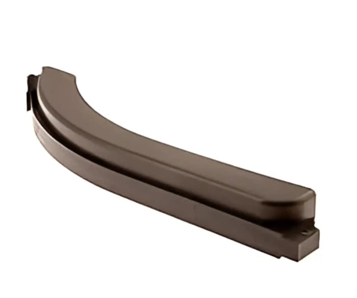 Dunkelbrauner, gebogener scheibenwischer mit glatter oberfläche und verstärkten kanten für tennant halter spritzschutz t7 rechts