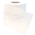 Roll weißes toilettenpapier 3-lagig hochweiß mit subtiler reliefstruktur und 250 blatt pro rolle