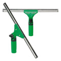 Unger ergotec swivel loc fensterwischer griff mit grünem kunststoffgriff und verstellbarem edelstahlwischerblatt