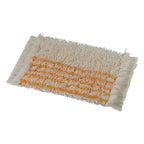 Vermp twix classic wischmop 30cm mit creme und orange gestreiftem shaggy badteppich mit fransen