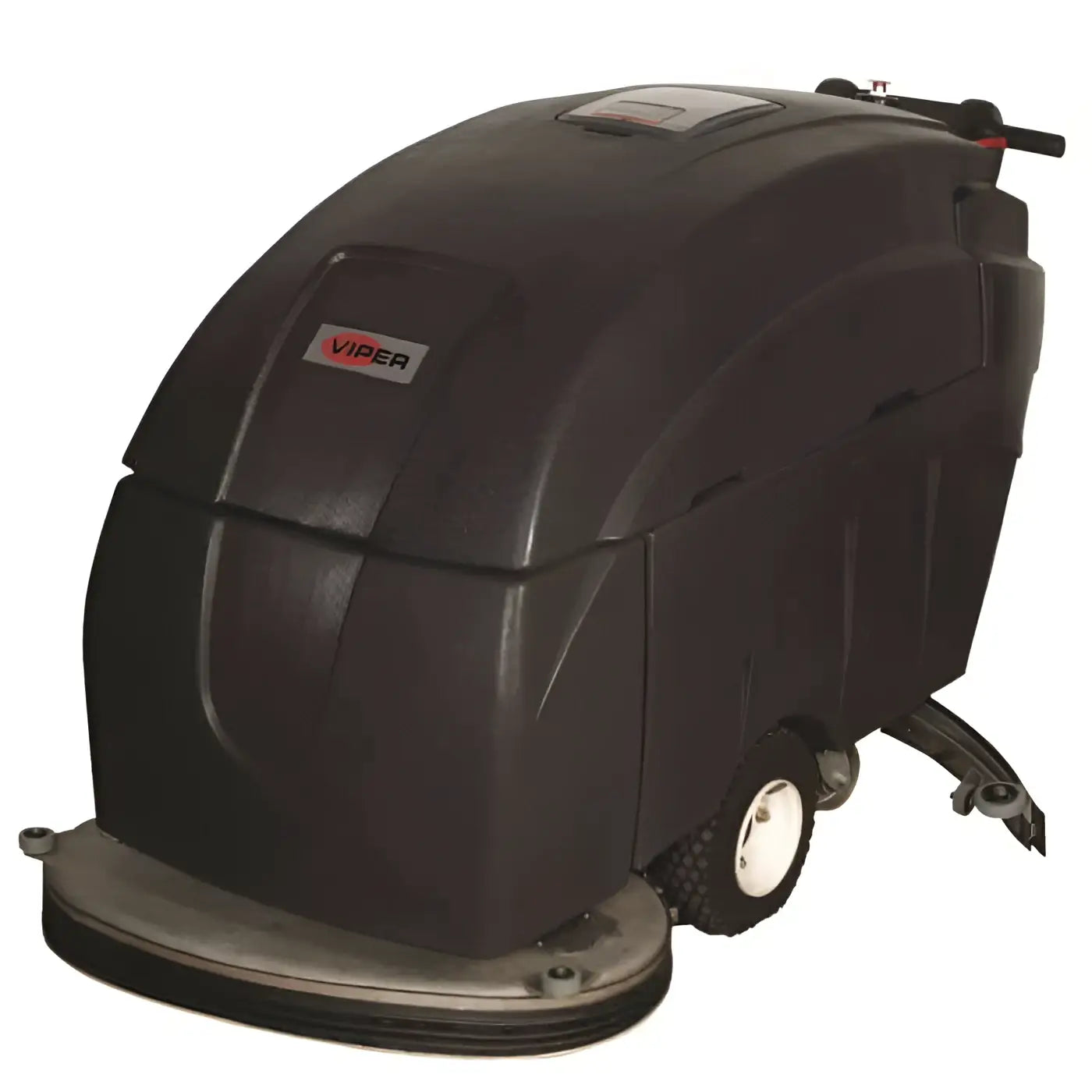 Schwarze viper scheuersaugmaschine fang32t mit abgerundetem robustem gehäuse und langlebigen gummireifen