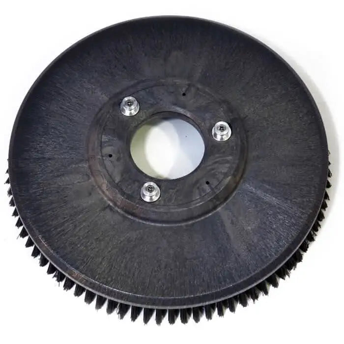 Viper schrubbürste für as510/5160t schwarze runde bodenbürste mit dichten borsten und drei silberschrauben am zentralhub