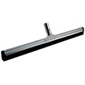 Silberner metall wasserschieber extra stabil mit schwarzgummilippe und t-griff 100 cm lang
