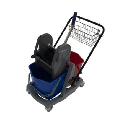 Clean Track Dubbele Vervoerswagen 2 x 17 Liter - Duo 217 P