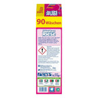 Weisser riese laundry detergent powder colorwaschmittel in pink and yellow box for 90 washes
