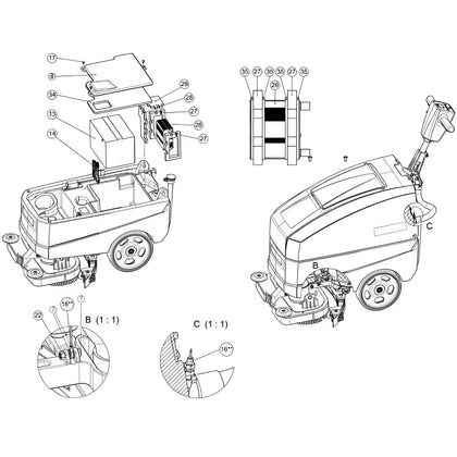 Wetrok E-Board voor Discomatic Mambo